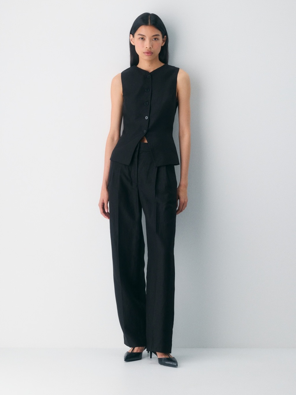 Black Wilfred Aritzia Regal Vest